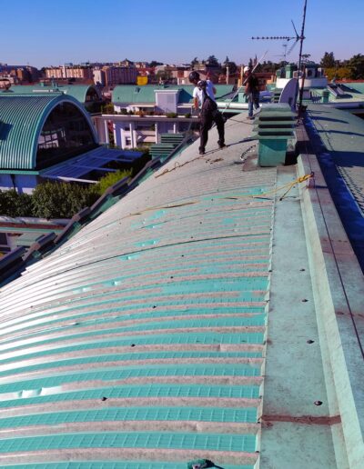 VERNICIATURA TETTI SKY WORKS LAVORI IN CORDA LEGNANO